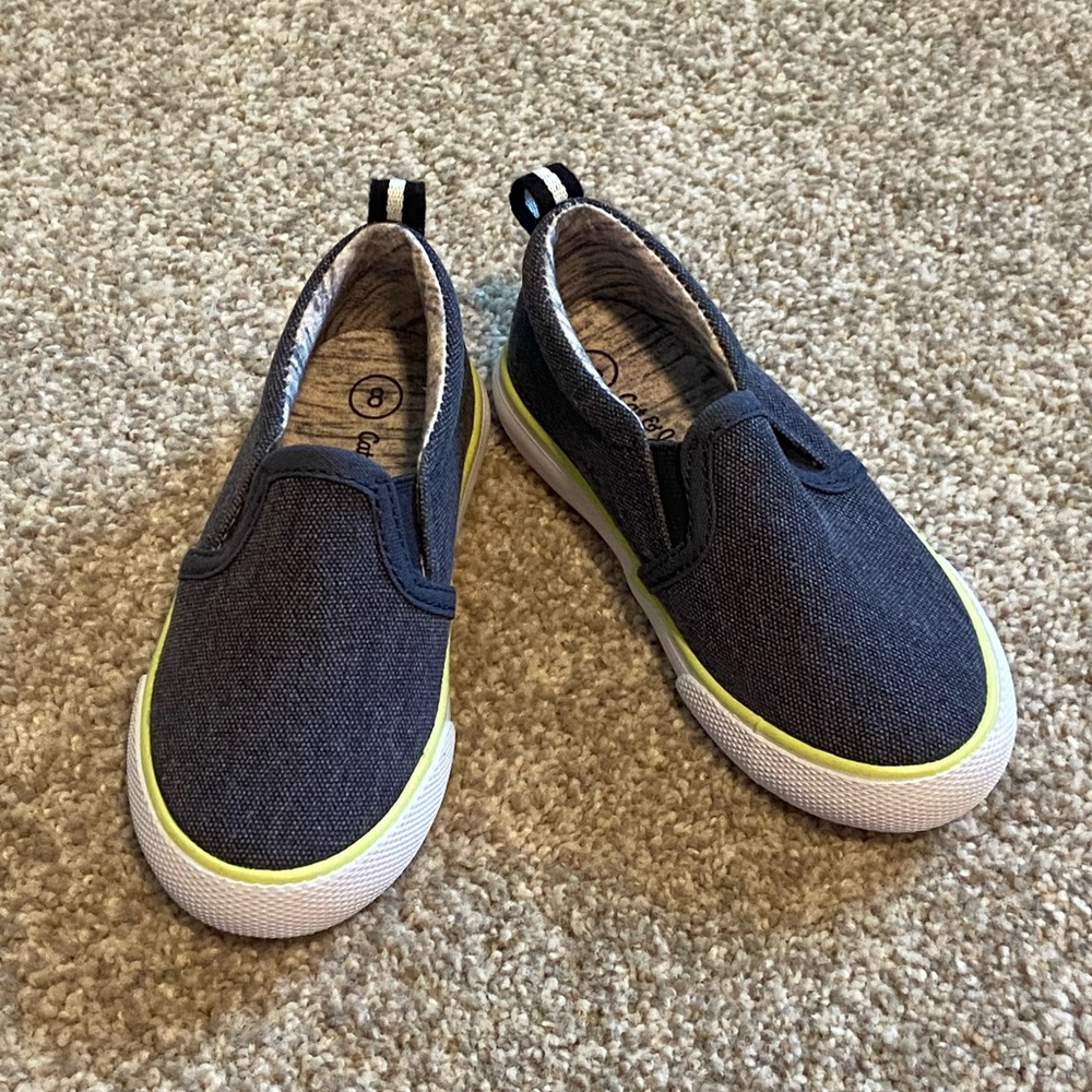 Never worn Cat & Jack Slip Ons.